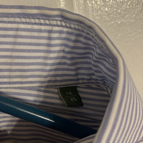 Sid Mashburn End on End Striped Dress Shirt. - Picture 3 of 5